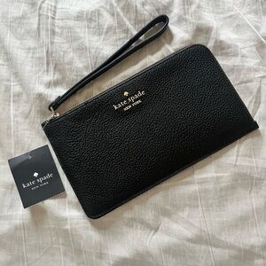 Kate Spade Black Textured Clutch